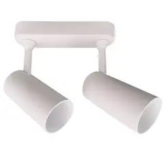 BP - Foco Sobrepuesto Arsis II 2 Luces Blanco Mate