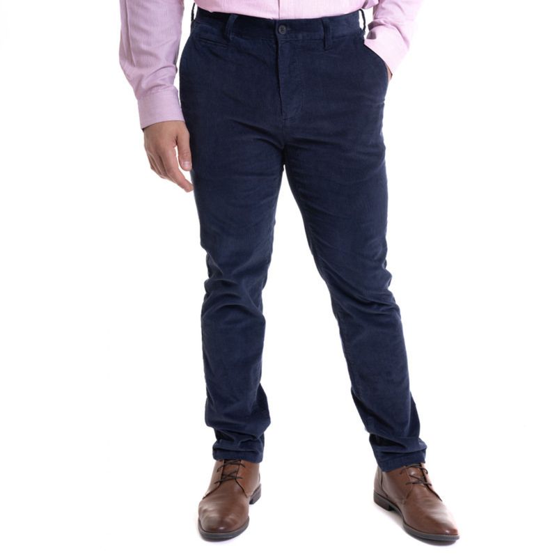 MCGREGOR - Pantalón Cotelé Spandex Azul Marino MCGREGOR