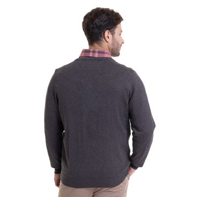 Imagen 2 del producto Sweater Cuello V Melange Gris Oscuro