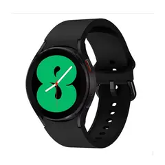 GENERICO - Correa Banda Silicona para Samusung Galaxy Watch 4 & 5 y 6 de 20mm Color Negro