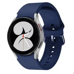 GENERICO - Correa Banda Silicona para Samusung Galaxy Watch 4 & 5 y 6 de 20mm Color Azul