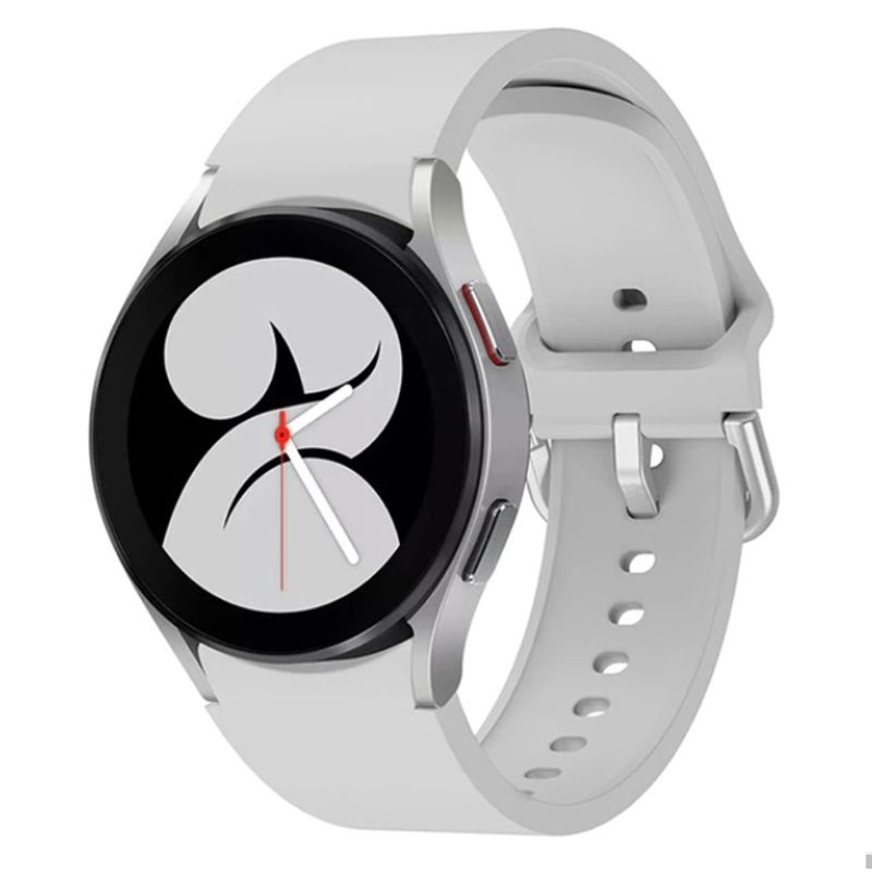 GENERICO - Correa Banda Silicona para Samusung Galaxy Watch 4 & 5 y 6 de 20mm Color Gris