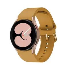 GENERICO - Correa Banda Silicona para Samusung Galaxy Watch 4 & 5 y 6 de 20mm Color Amarillo