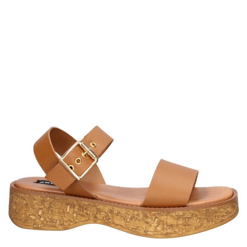 POLLINI - Sandalia Casual Marrón Claro Pollini