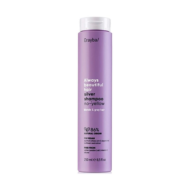 GENERICO - ERAYBA - Shampoo Silver Tonalizador para rubios 250ml.-