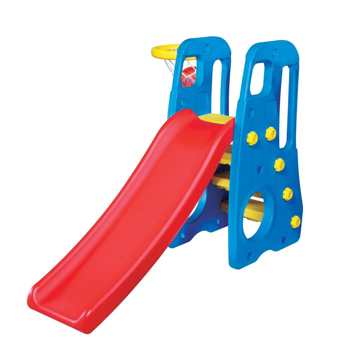 BEBESIT - Tobogan 3 en 1 Con Cesta de Basquetbol Bebesit