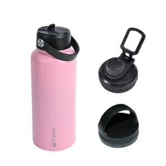 LHOTSE - Botella Térmica Hydro Rosado 960ml + 2 Tapas