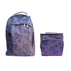 SMARTY - Pack Mochila Juvenil o Infantil Corazones + Lonchera