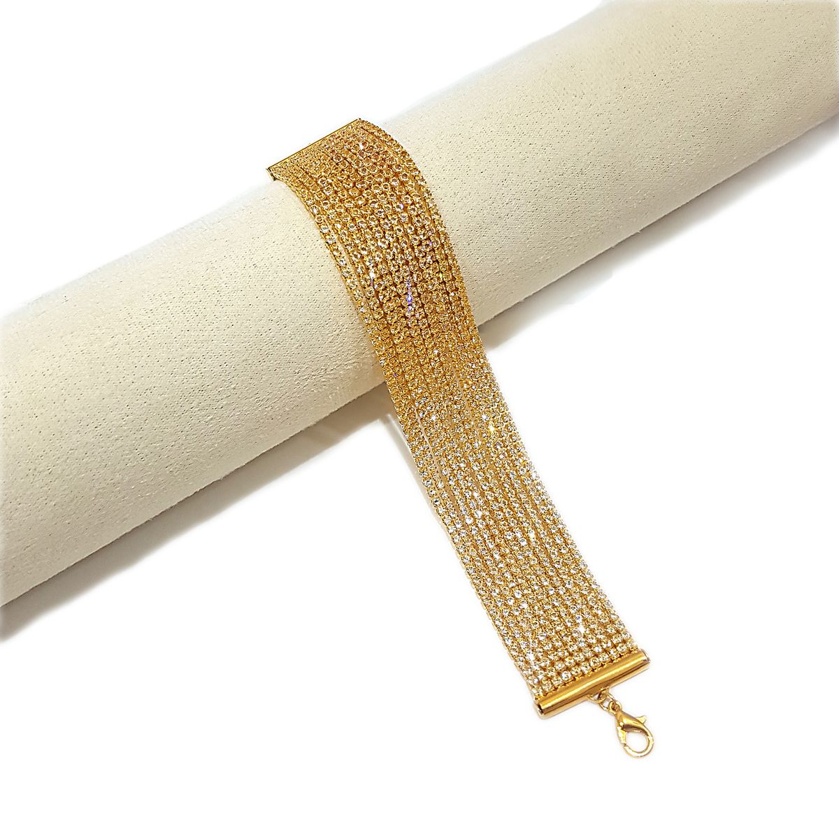 GENERICO - Brazalete  Pulsera Fantasía Para Fiesta De Strass Yus
