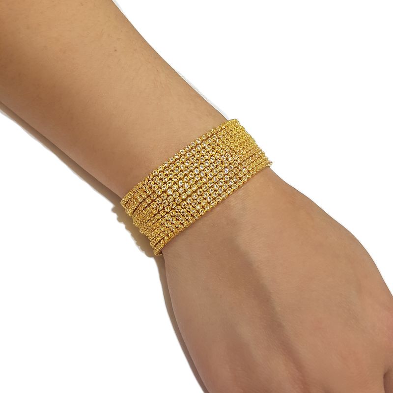 GENERICO - Brazalete  Pulsera Fantasía Para Fiesta De Strass Yus