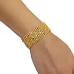 GENERICO - Brazalete Pulsera Fantasía Para Fiesta De Strass Yus