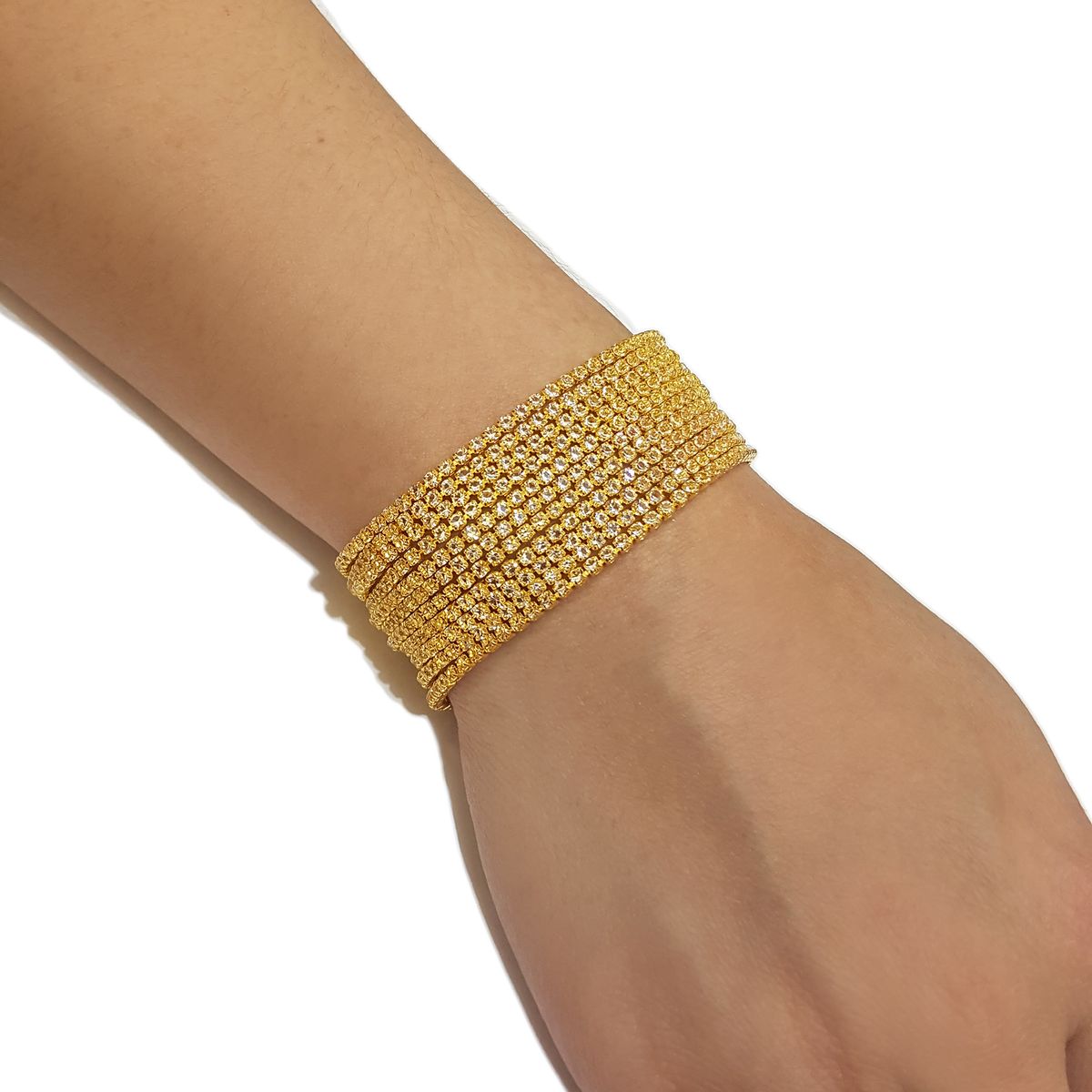GENERICO - Brazalete  Pulsera Fantasía Para Fiesta De Strass Yus