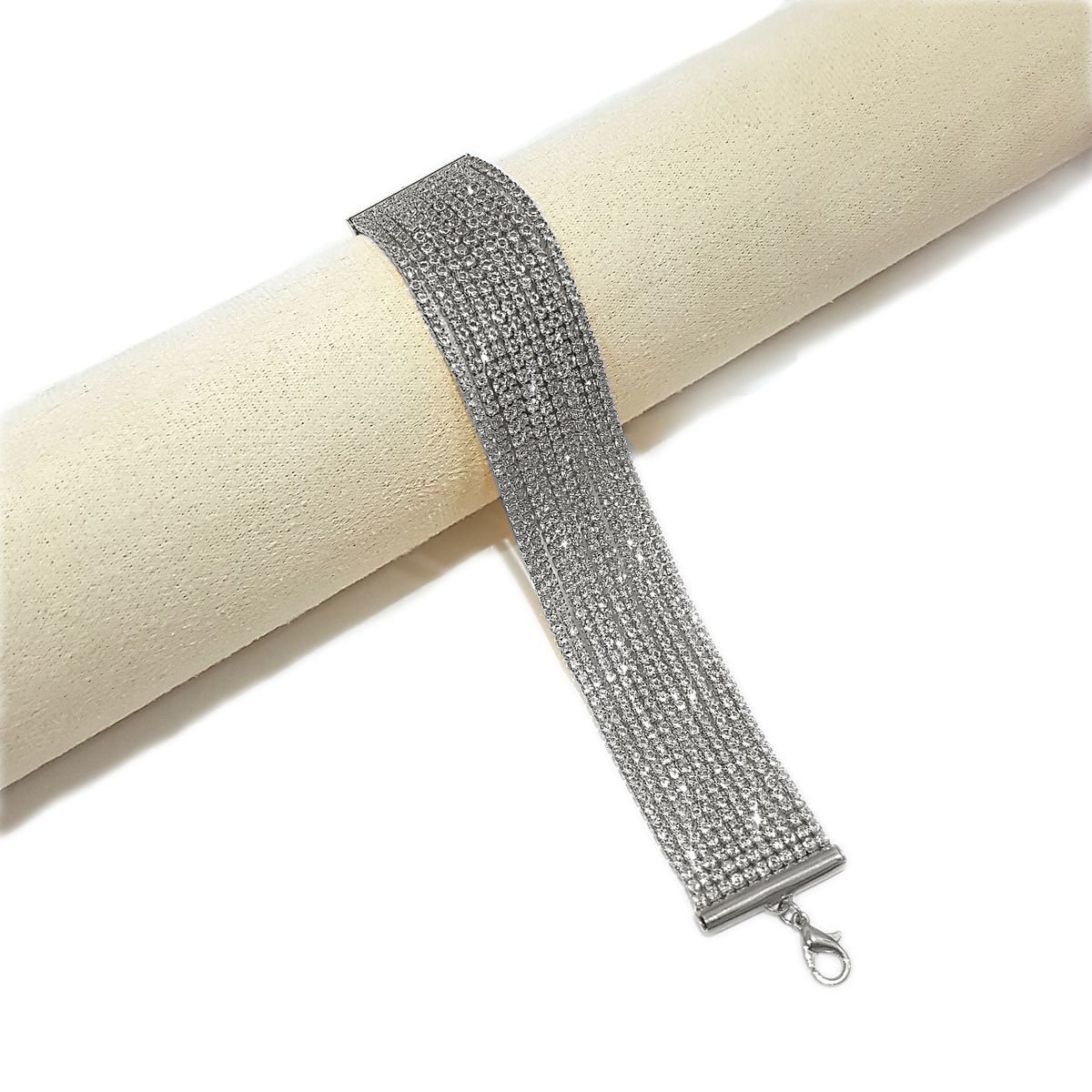 GENERICO - Brazalete  Pulsera Fantasía Para Fiesta De Strass Yus