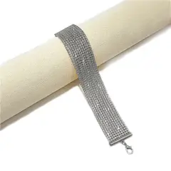 GENERICO - Brazalete Pulsera Fantasía Para Fiesta De Strass Yus