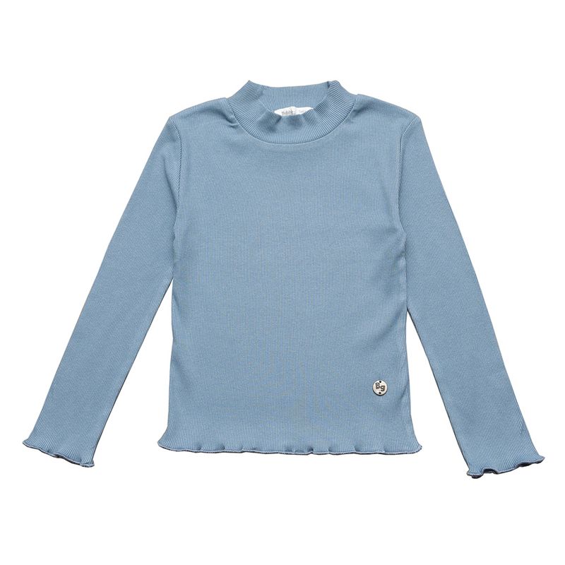 BUBBLE GUMMERS - Polera Manga Larga Niña Bubblegummers Lucia Denim