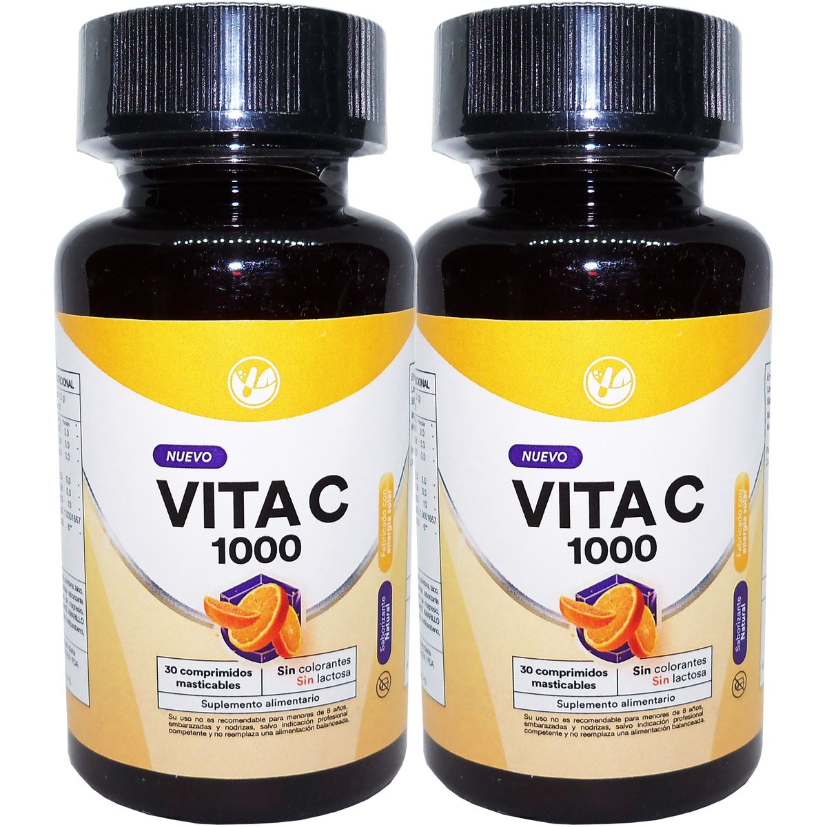 NATURAL FARM - 2 x Vitamina C 1000 Mg 30 Comprimidos Aumenta Defensas