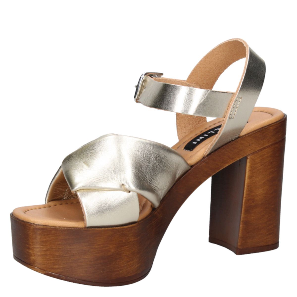 POLLINI - Sandalia Casual Dorado Pollini