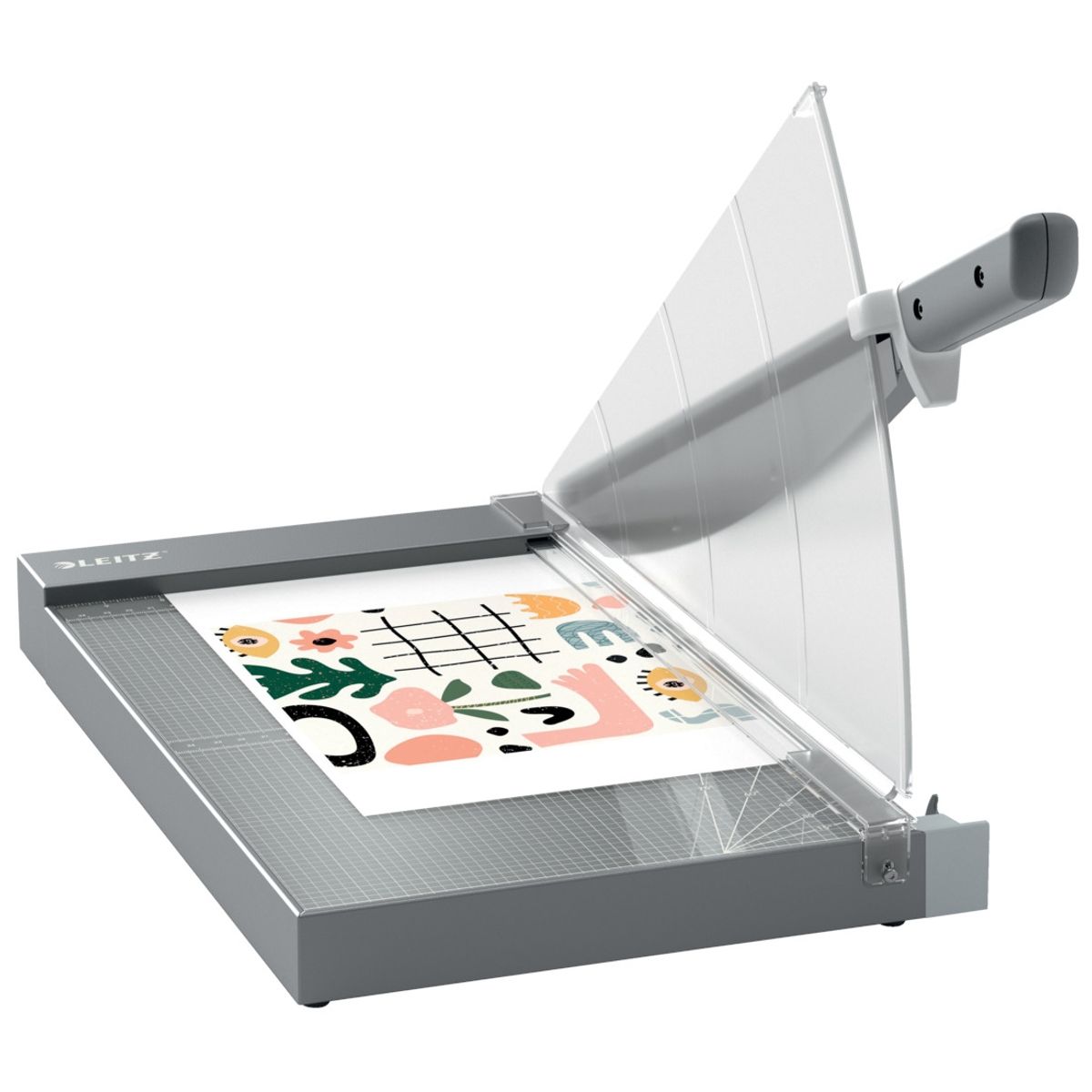 LEITZ - Guillotina de Palanca 1525G Precision Office Oficio Longitud de Corte 38 x 30 cm para 25 Hojas - Leitz