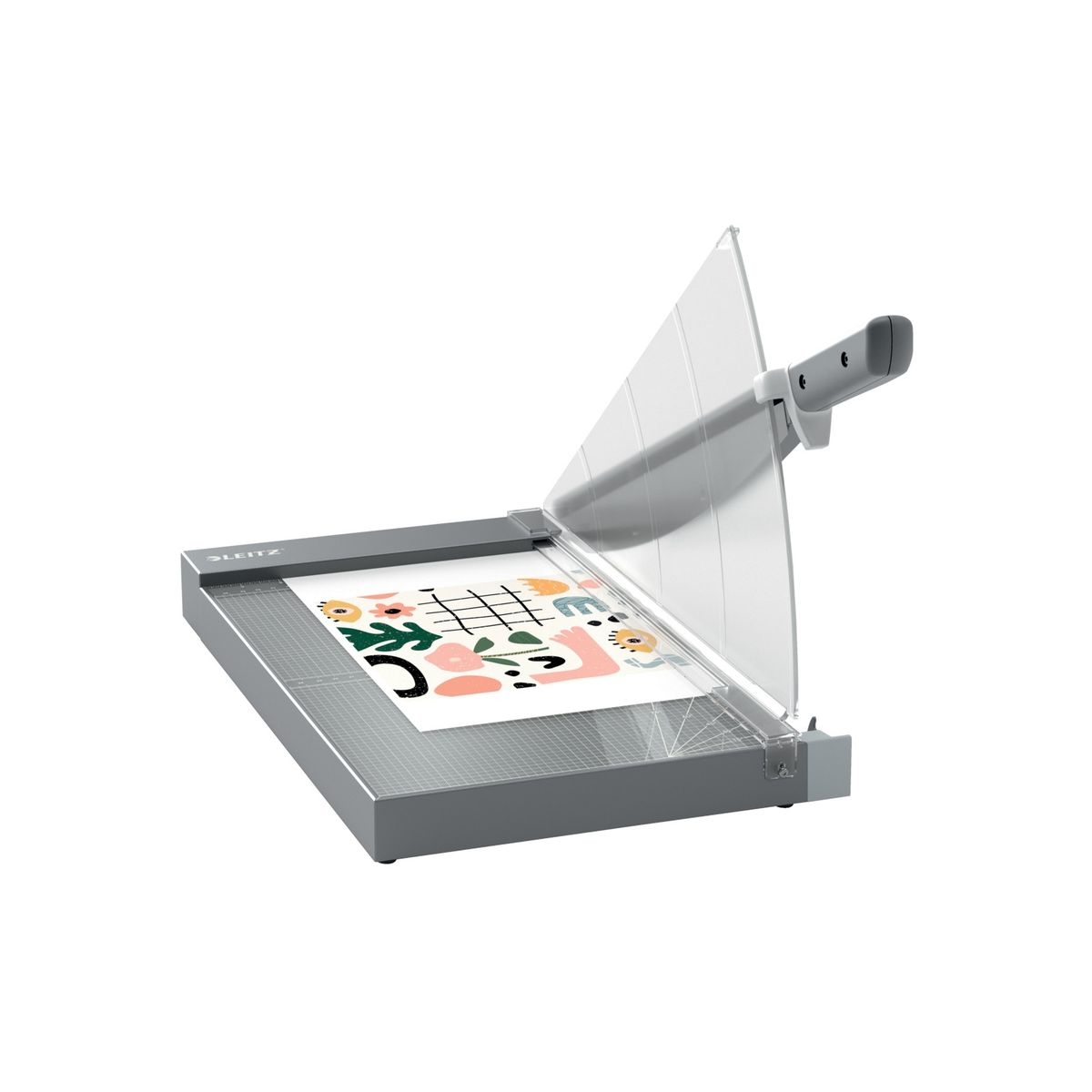 LEITZ - Guillotina de Palanca 1525G Precision Office Oficio Longitud de Corte 38 x 30 cm para 25 Hojas - Leitz