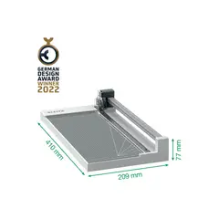 LEITZ - Guillotina 1210P Precision Home Oficio Corte Recto con Longitud de Corte 30,5 x 21 cm para 10 Hojas -
