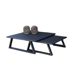MUEBLES EL HERRERO - Mesa de centro fierro Baru 110x125x40 cms