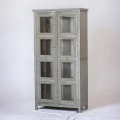 MUEBLES EL HERRERO - Estante Vitrina Santa Cruz 93x41x183 cms