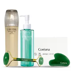 LAVIDA - Pack Limpiador + Tónico Hidratante + Set Masajeadores