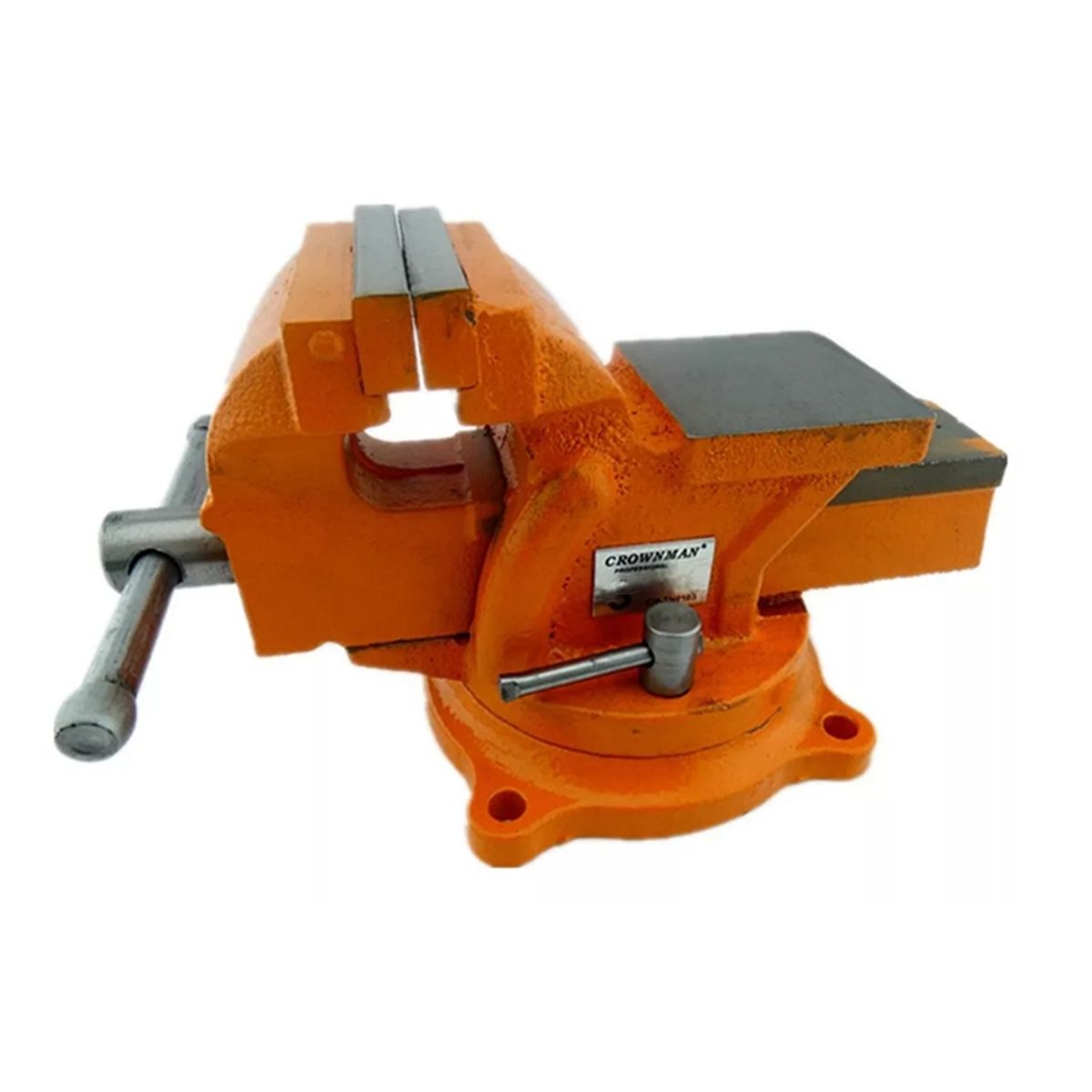 GENERICO - Tornillo De Banco Mecanico Base Giratoria 4 Pulgada Crownman