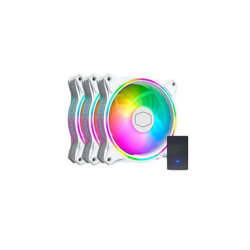 COOLER MASTER - Kit Ventiladores Cooler Master SickleFlow 120 ARGB 3 en 1