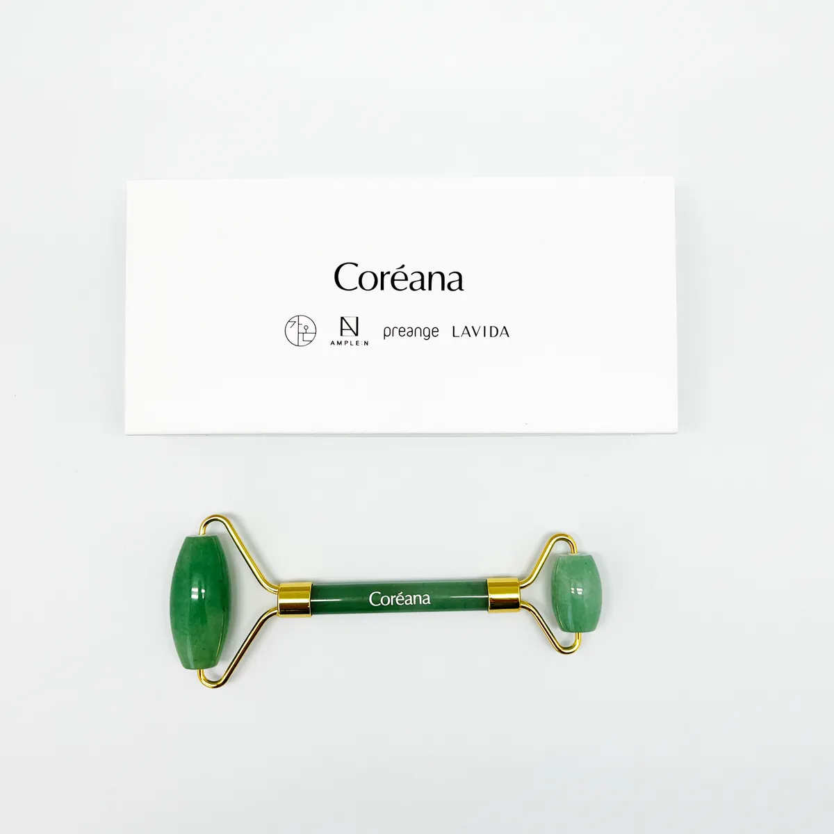 AMPLEN - Rodillo Masajeador Facial de Jade.-