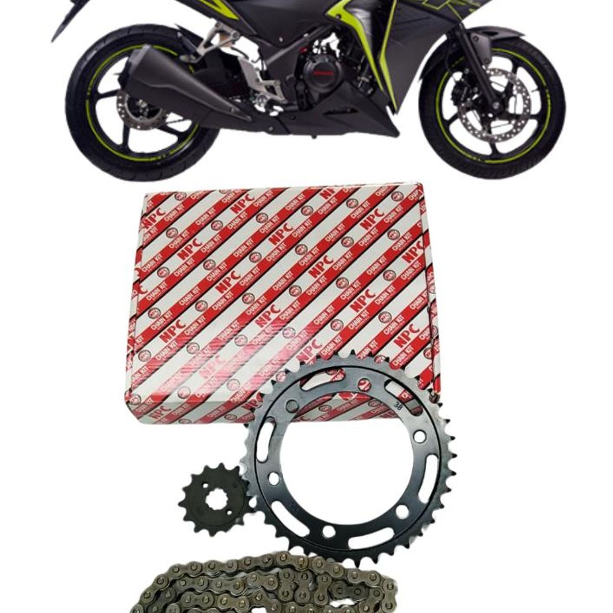 GENERICO - Kit De Transmision / Arrastre Honda Cbr 250