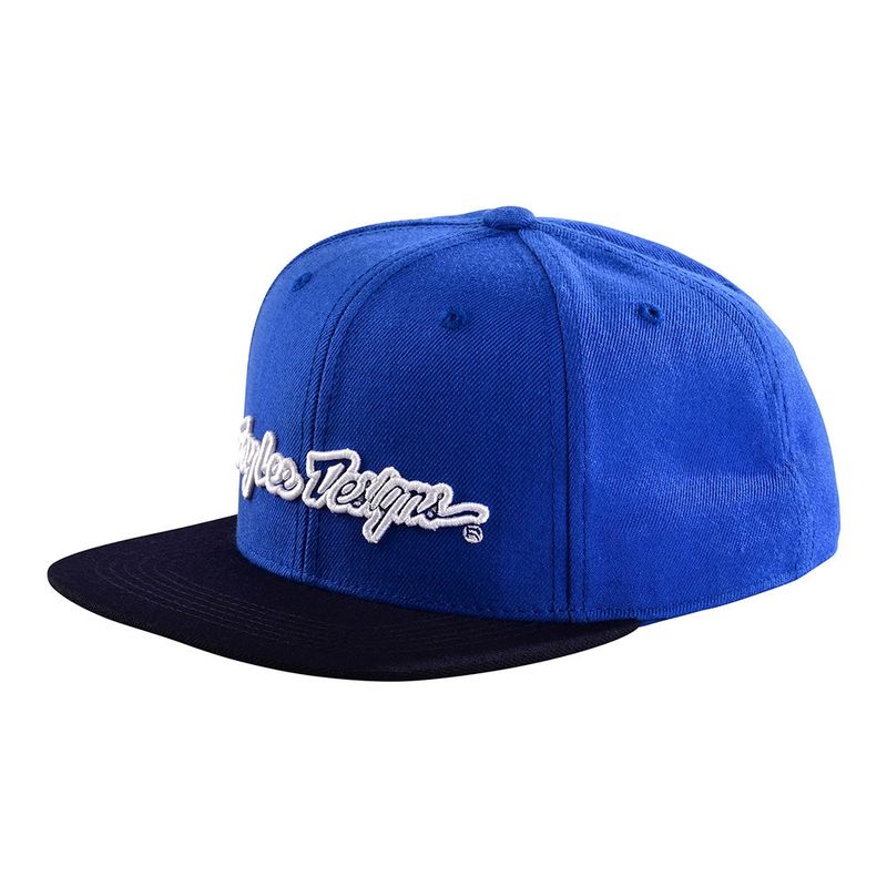 TROY LEE DESIGNS - Jockey Snapback Signature Azul Blanco Troy Lee Designs