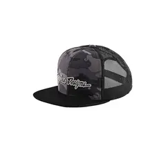 TROY LEE DESIGNS - Jockey Snapback Signature Camo Negro Silver
