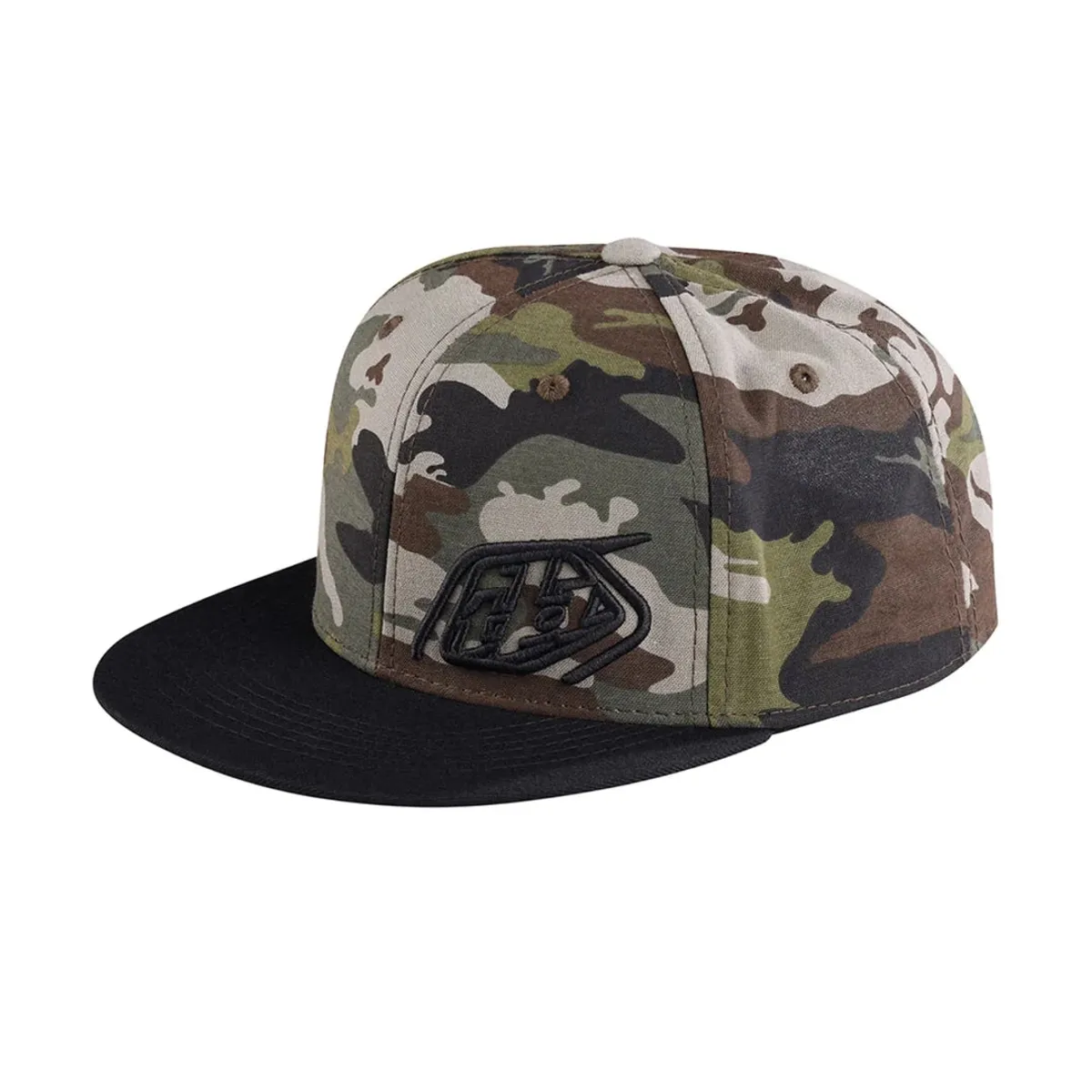 TROY LEE DESIGNS - Jockey Snapback Slice Camo Verde Negro Troy Lee Designs_.