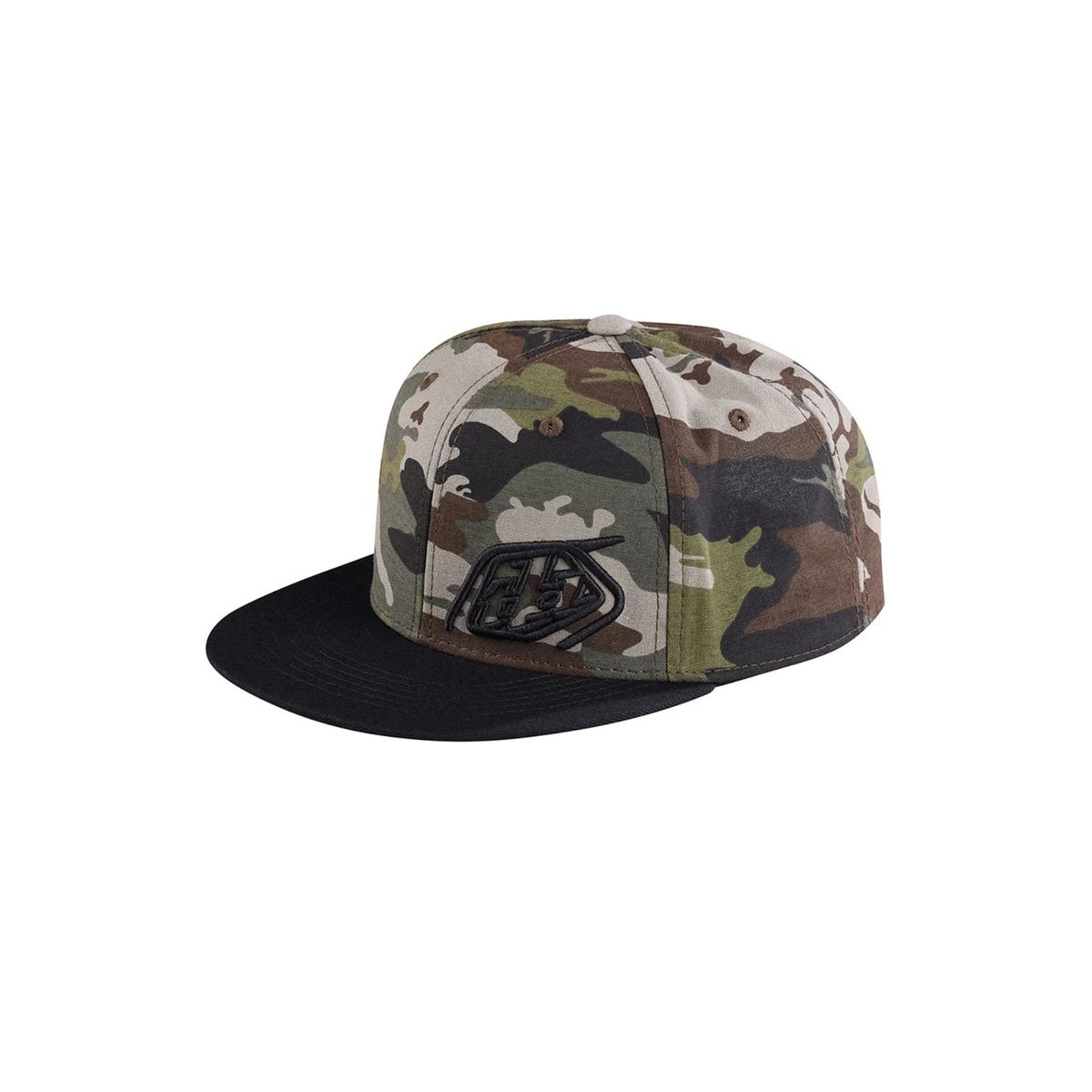 TROY LEE DESIGNS - Jockey Snapback Slice Camo Verde Negro Troy Lee Designs_.