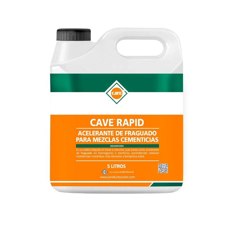 GENERICO - CAVE RAPID - Acelerante de fraguado para mezclas cementicias 5Litros
