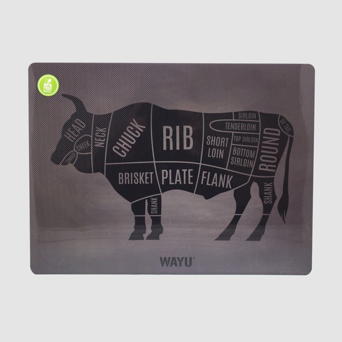 WAYU - Individual PVC Cortes Black Wayu