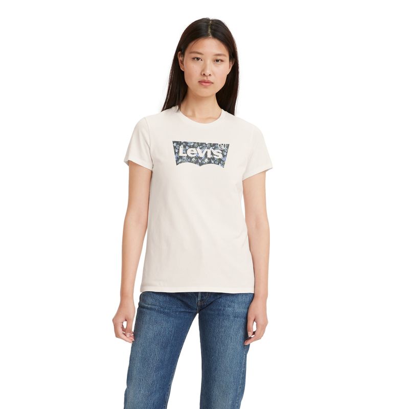 LEVIS - Polera Mujer Regular Fit Lisa Batwing Beige Levis