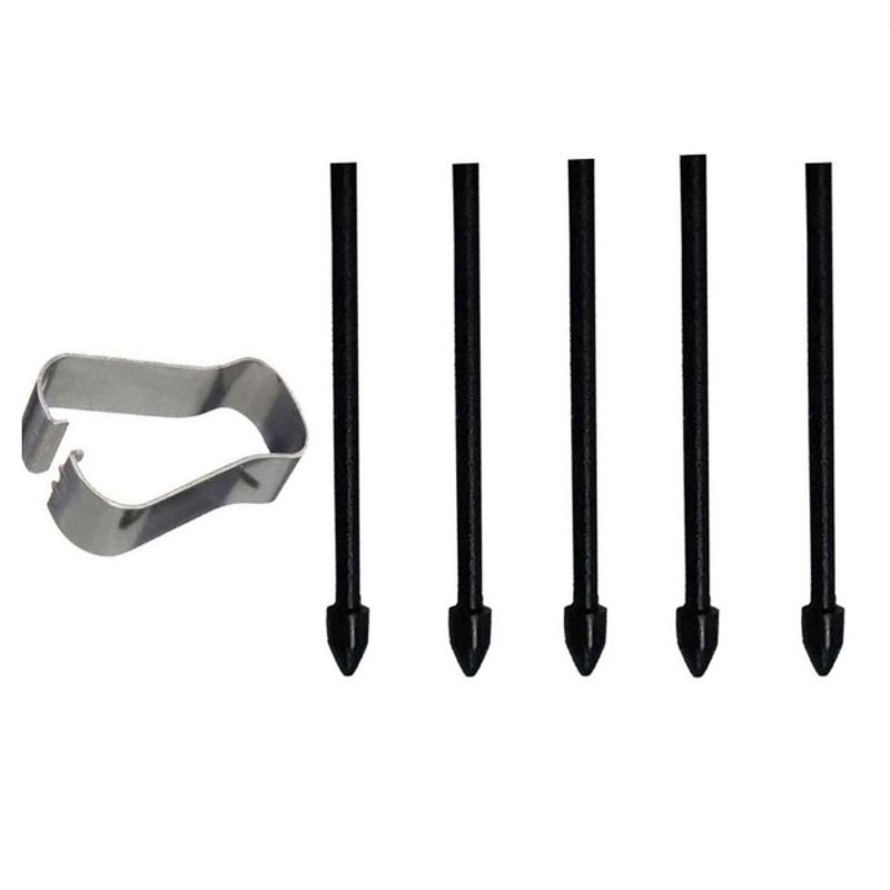GENERICO - 5 Puntas Repuesto Para Spen de Samsung Galaxy Tablet y Celular Negro