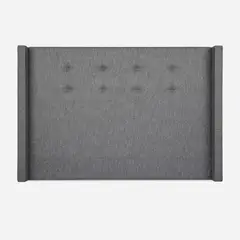 ROSEN - Respaldo Brickell Tela Charcoal Super King