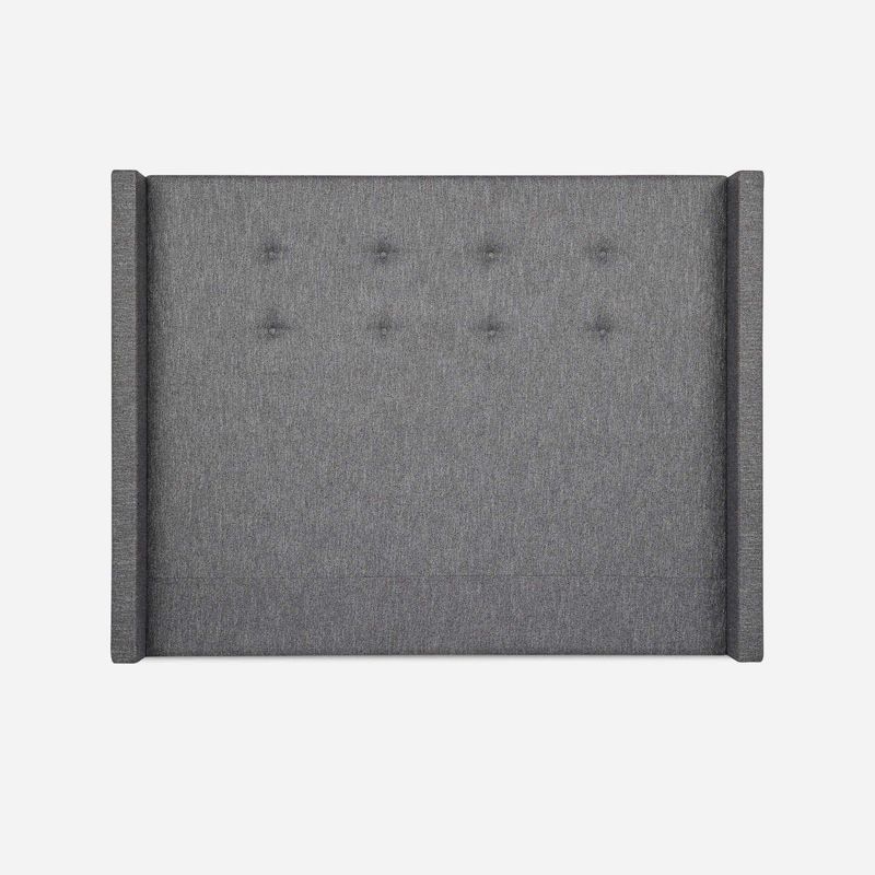 ROSEN - Respaldo Brickell Tela Charcoal 2 Plazas