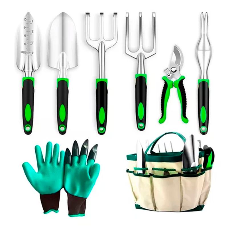 ESHOPANGIE - Set 8 Piezas Herramientas Jardinería Huerto Plantas