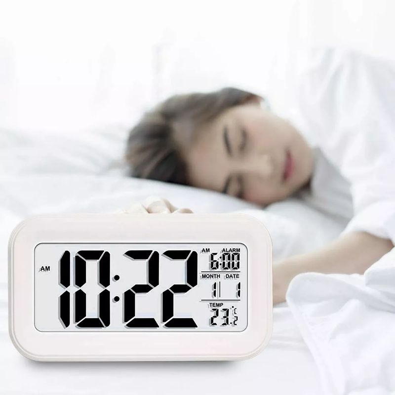 GENERICO - Reloj Despertador Pantalla Led Fecha Temperatura Alarma