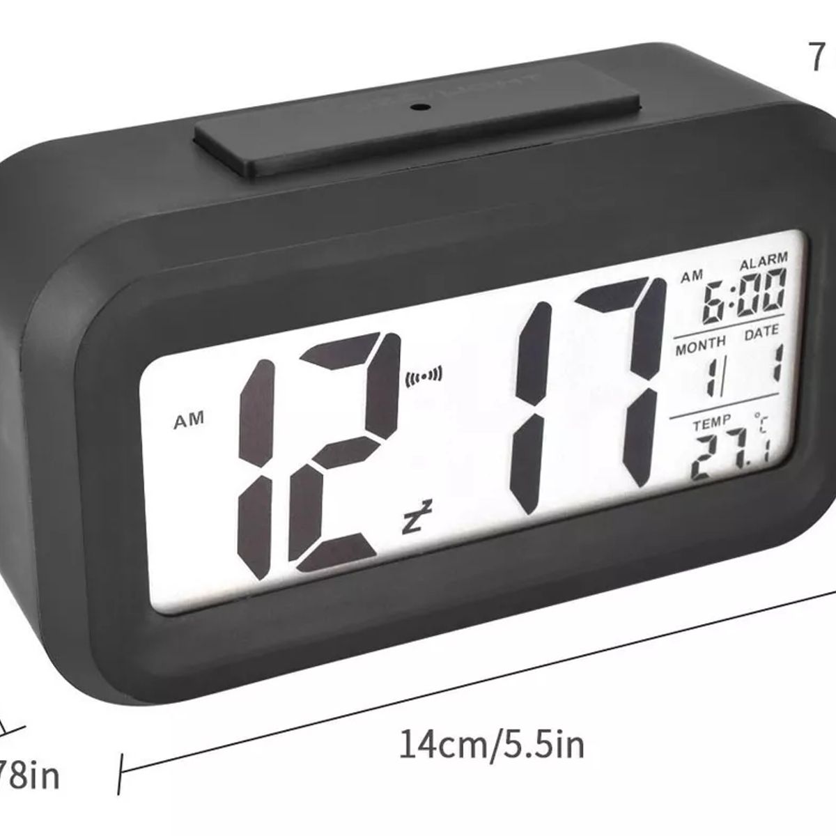 GENERICO - Reloj Despertador Pantalla Led Fecha Temperatura Alarma