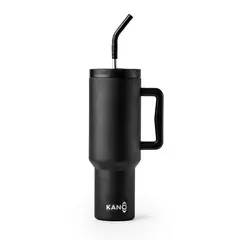 KANO - Mug Vaso Térmico Quencher 1,2lts con Bombilla Negro