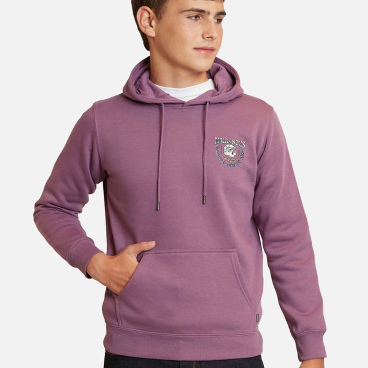 MAUI AND SONS - Poleron Back To Organic Hoodies Infantil Burdeo Maui And Sons