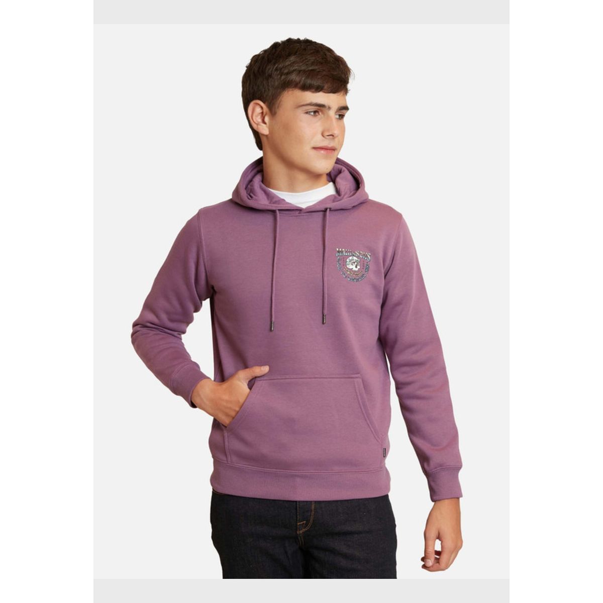 MAUI AND SONS - Poleron Back To Organic Hoodies Infantil Burdeo Maui And Sons