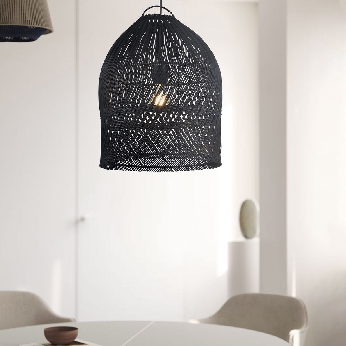 FORM DESIGN - Pantalla Bali Rattan Negro Form