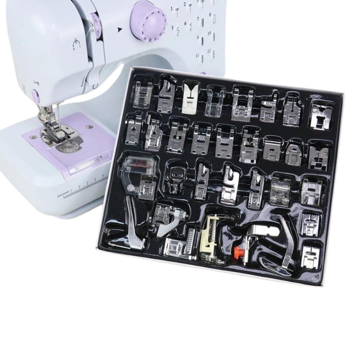 GENERICO - Prensatelas para máquinas de coser set 32 piezas