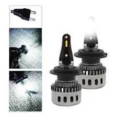 GENERICO - X2 Ampolleta Mini Turbo Led T10 Potente 12000lm Conector H7